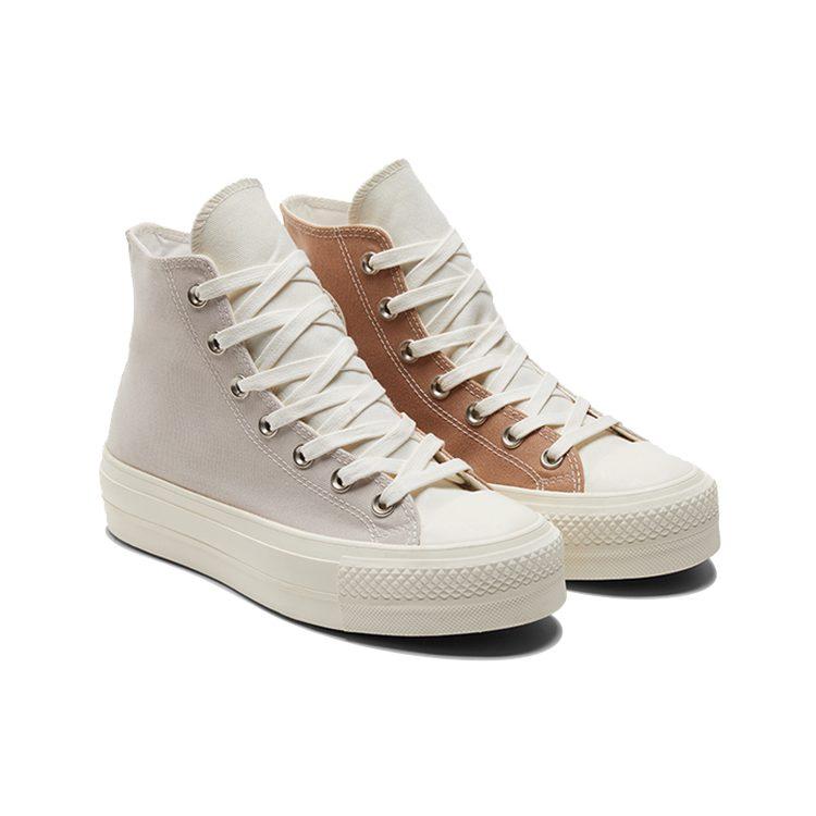 Chuck Taylor All Star Wmns Converse High a Tre Pannelli 'Color Block - Canapa Sabbia del Deserto' Donna A01581C