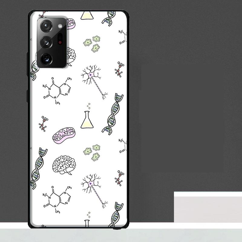 Retro DNA Science Illustration Case For Samsung Galaxy S25 Ultra S21 S22 S23 S24 Ultra S9 S10 S20 Plus S25 FE Phone Cover