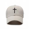Cross-shaped Three-dimensional Embroidered Baseball Hats for Men and Women Sunshade and Sun Protection Baseball Hats