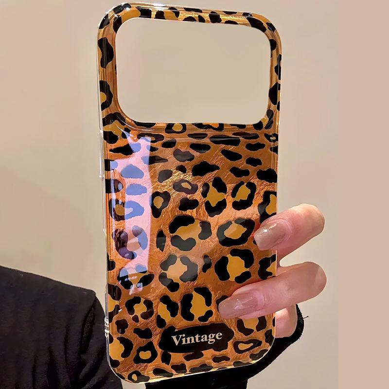 

Luxury Leopard Print Sequin Phone Case For iPhone 17 16 15 14 13 12 11 Pro Max XS X XR 16E 16 Plus 17 Air Shockproof Back Cover iPhone 14 Pro Max