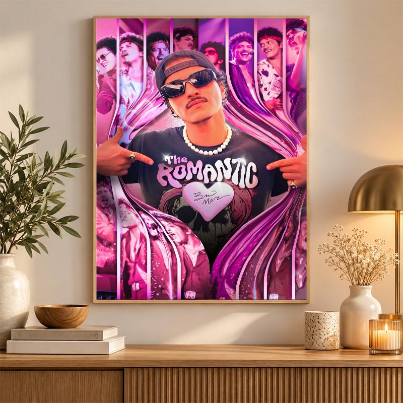 Bruno Mars Diamond Painting Kit 5D Full Drill DIY Diamond Mosaic Wall Art Home Decor