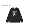 Trendy Retro Puppy Print Korean Style Long Sleeve T-Shirt