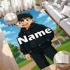 Custom Name Personalized Anime Print Carpet, Versatile Home Decor Rug, for Playroom, Apartment, Balcony, Entryway, Hallway Gift