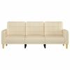 VidaXL 3-seater Sofa Cream 180 Cm Fabric, Sofa, Living Room Sofa, Three-seater Sofa, Upholstered Sofa, Seats of 359101