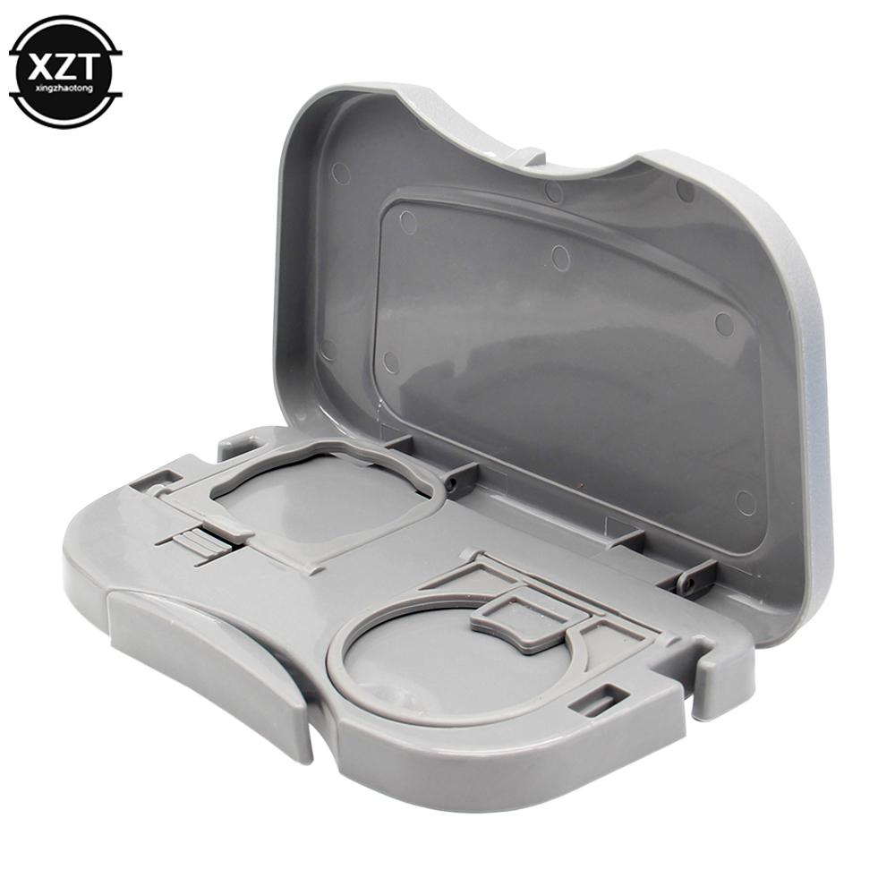 

Автомобильный складной столик, подставка для стаканов с едой и напитками, автомобильный держатель для стаканов, столик на заднее сиденье, подставка для напитков, ящик-органайзер для автомобильного стайлинга серый