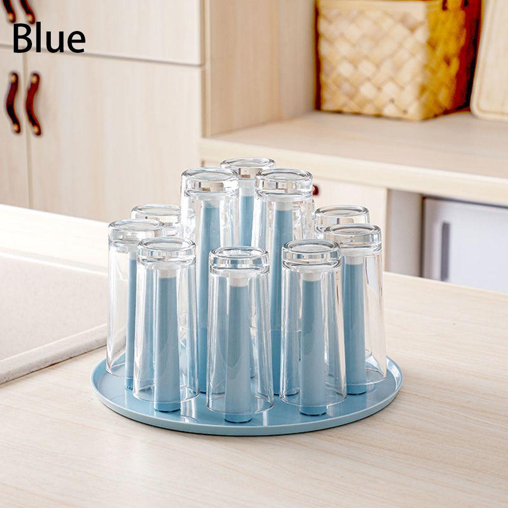 

Shelf Glass Cup Shelf Upside down Glass Holder Tray Wine Glass Holder Glass Cup Stand Holder синій