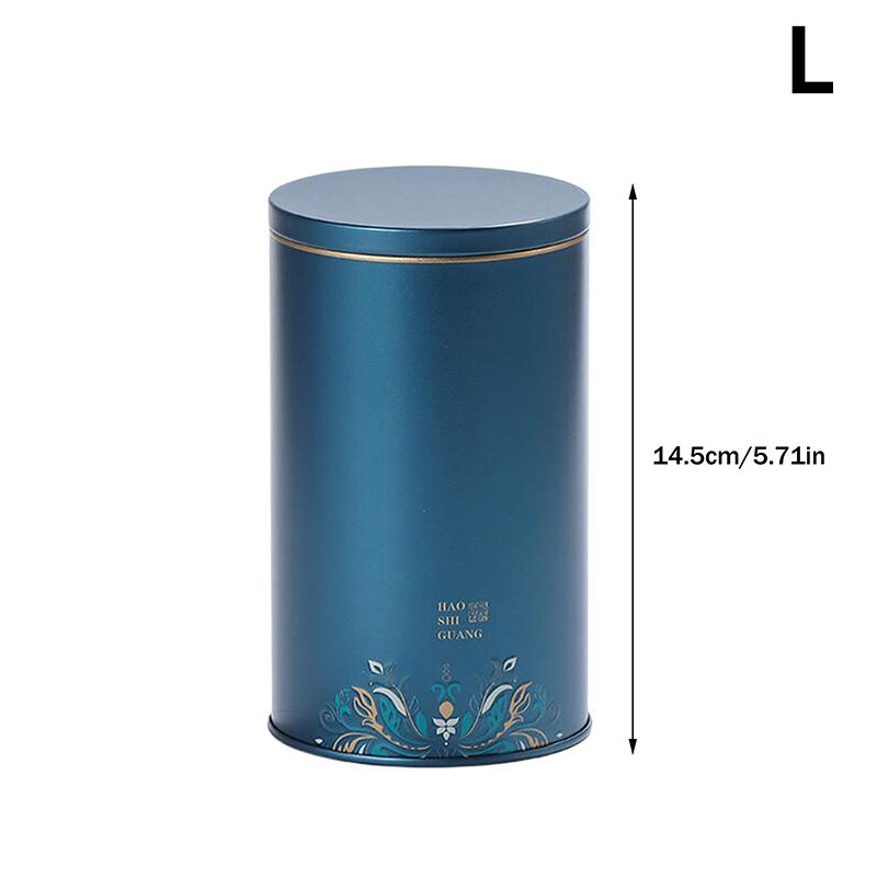 Tinplate Tea Caddy Sealed Storage Tank Portable Travel Tea Boxes Tea Tin Containers Coffee Canister Kitchen Spice Candy Jar