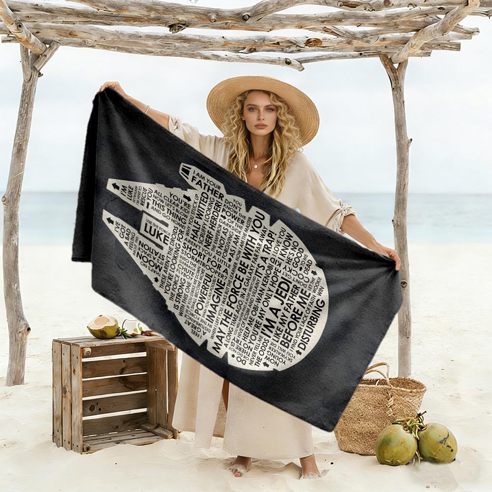 Star Wars Beach Towel Super Soft Absorbent Comfortable Lightweight
