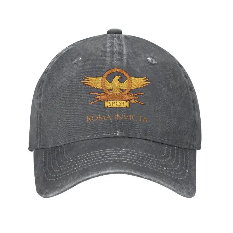 Classic Unisex Cotton Retro SPQR Baseball Cap Adult Roman Gladiator Imperial  Eagle Empire Army Adjustable Dad Hat for Men Women