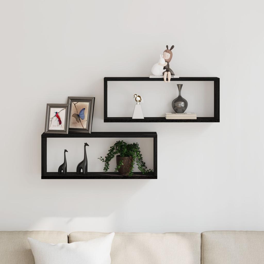 2 Pieces of Wall Decoration Racks, Entrance Storage Wall Shelf, Bathroom Storage Rack, Living Room Decoration Rack