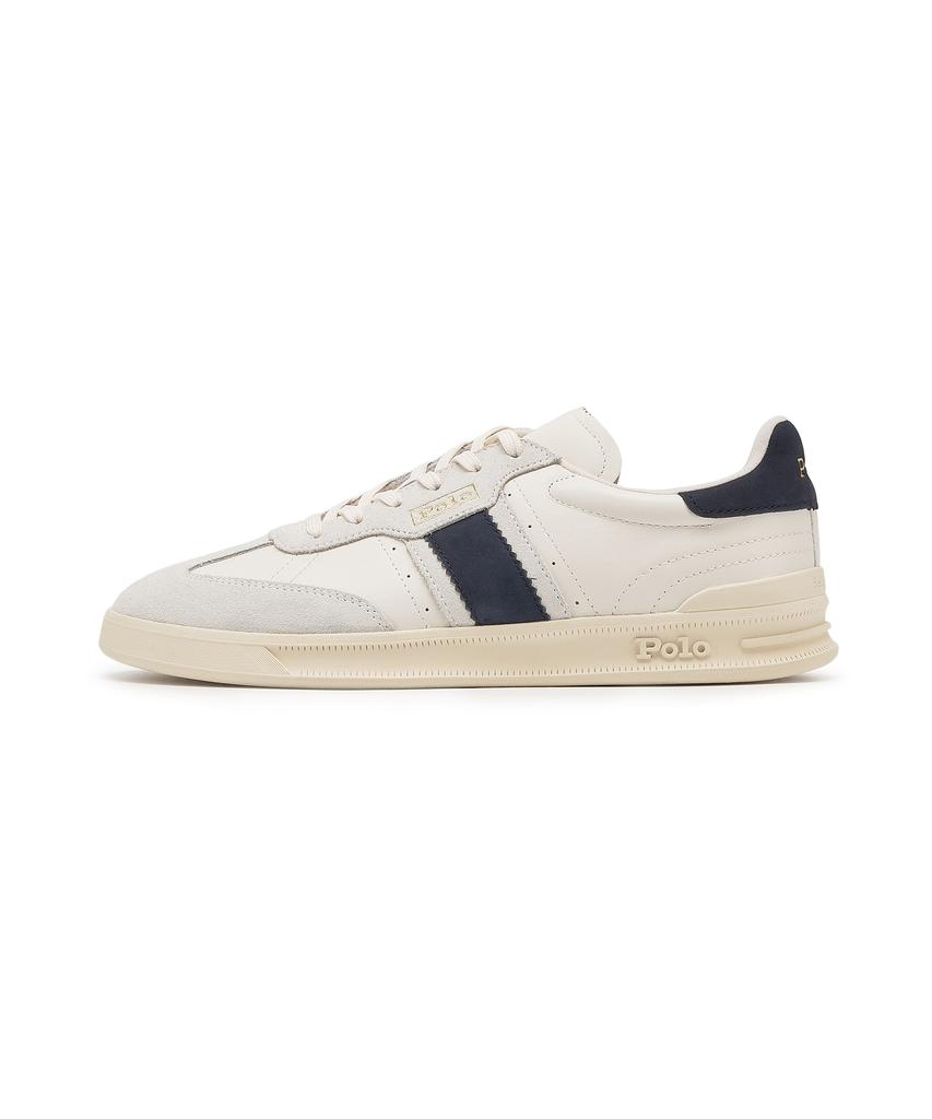 Polo Ralph Lauren Heritage Aera Leather Suede Sneakers - White