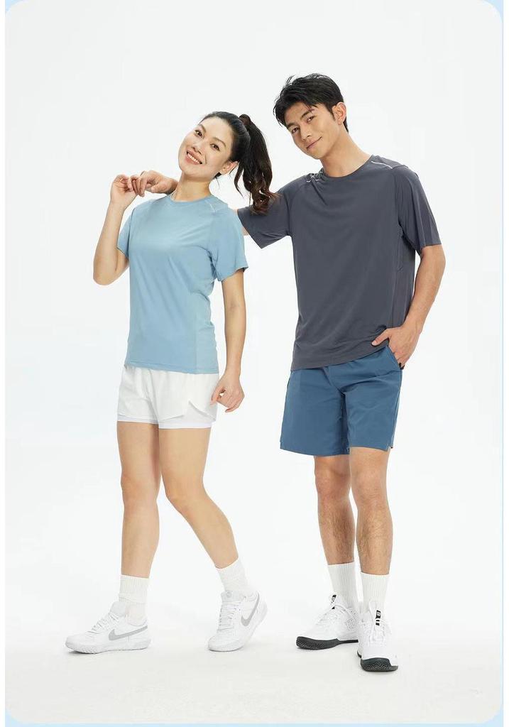 2024 Men's Quick-Dry Round Neck Sports T-Shirt - Short Sleeve Fitness & Running Top