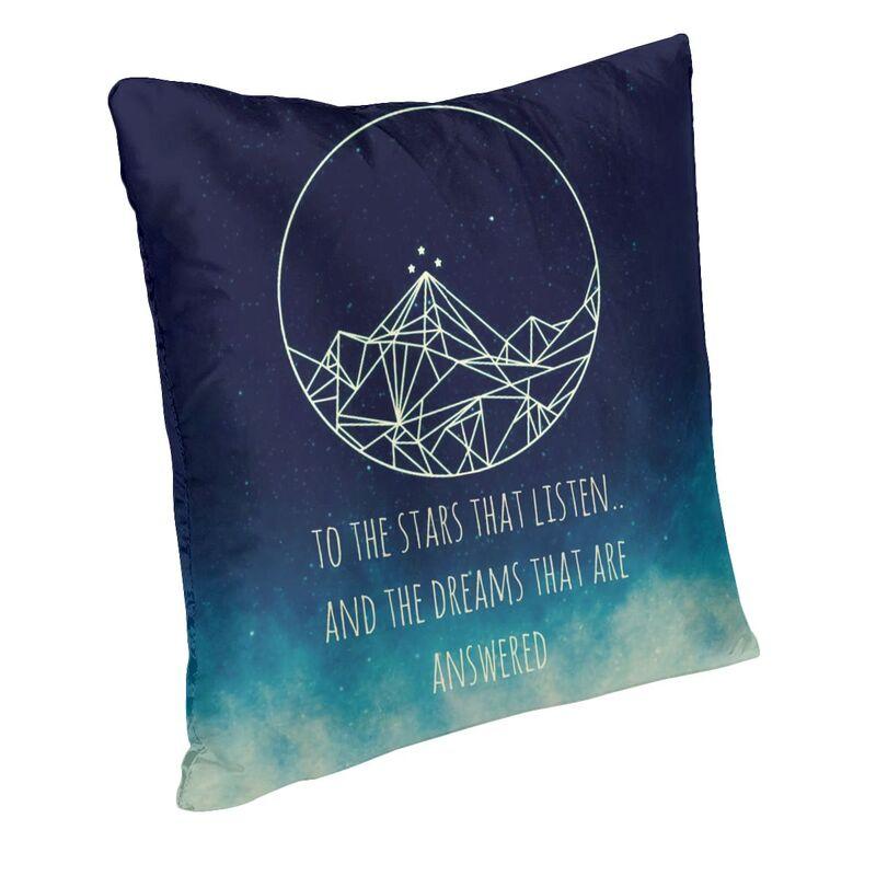 Sarah J.Maas ACOMAF ACOTAR To The Stars Who Listen Throw Pillow Cover Living Room Decoration Cozy Pillowcase Sofa Cushion Cover