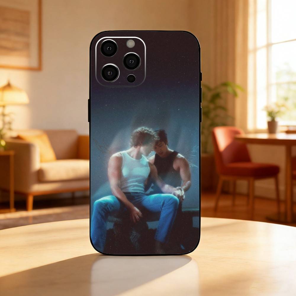 H-Heated Rivalry Phone Case For iPhone17,16,15,14,13,12 Plus,Max Soft Silicone Black Cover