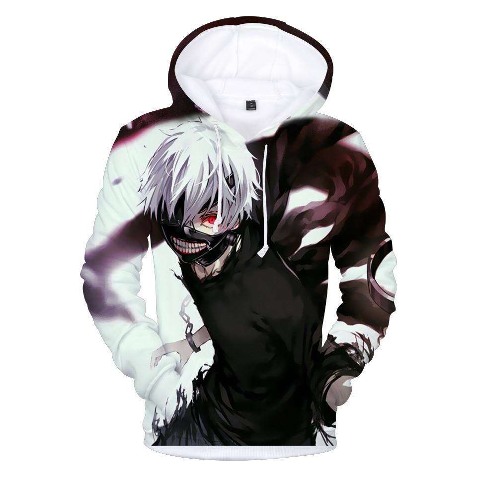 

Толстовка с капюшоном Tokyo Ghoul 3D Printed Hoodies для мальчиков/девочек Толстовка с длинным рукавом Мультяшный свитер Топы Подростковая одежда 6XL
