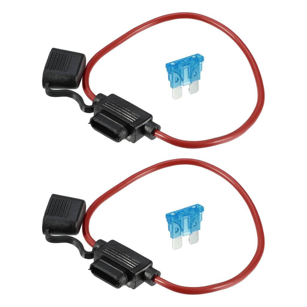 A ABSOPRO Fuse Holder 15A Standard Style Fuse 12AWG Fuse Holder Waterproof 12