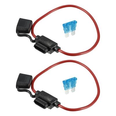 A ABSOPRO Fuse Holder 15A Standard Style Fuse 12AWG Fuse Holder Waterproof 12