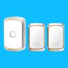 Smart Battery-Free Wireless Doorbell: Long Range, Waterproof Button, One Transmitter with Two Receivers for Home Use.