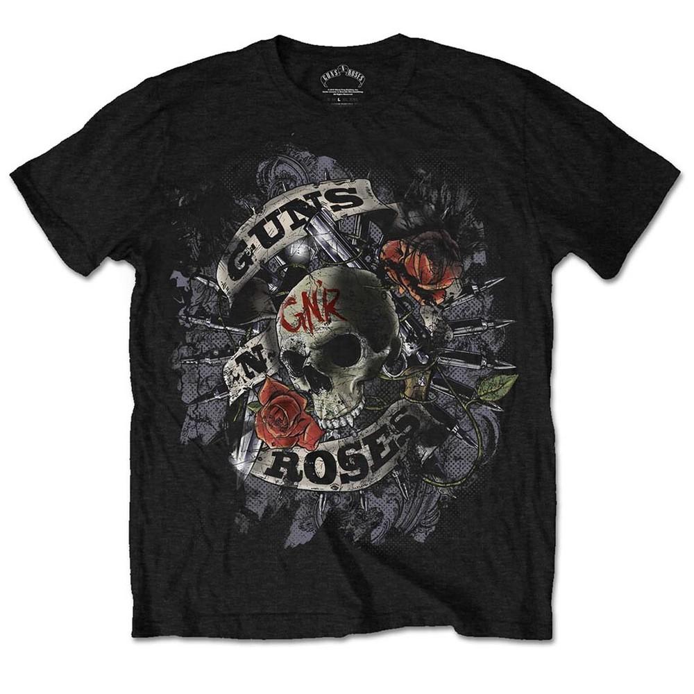 

Guns N Roses T-Shirt Firepower GNR Rock Band New Black Official S