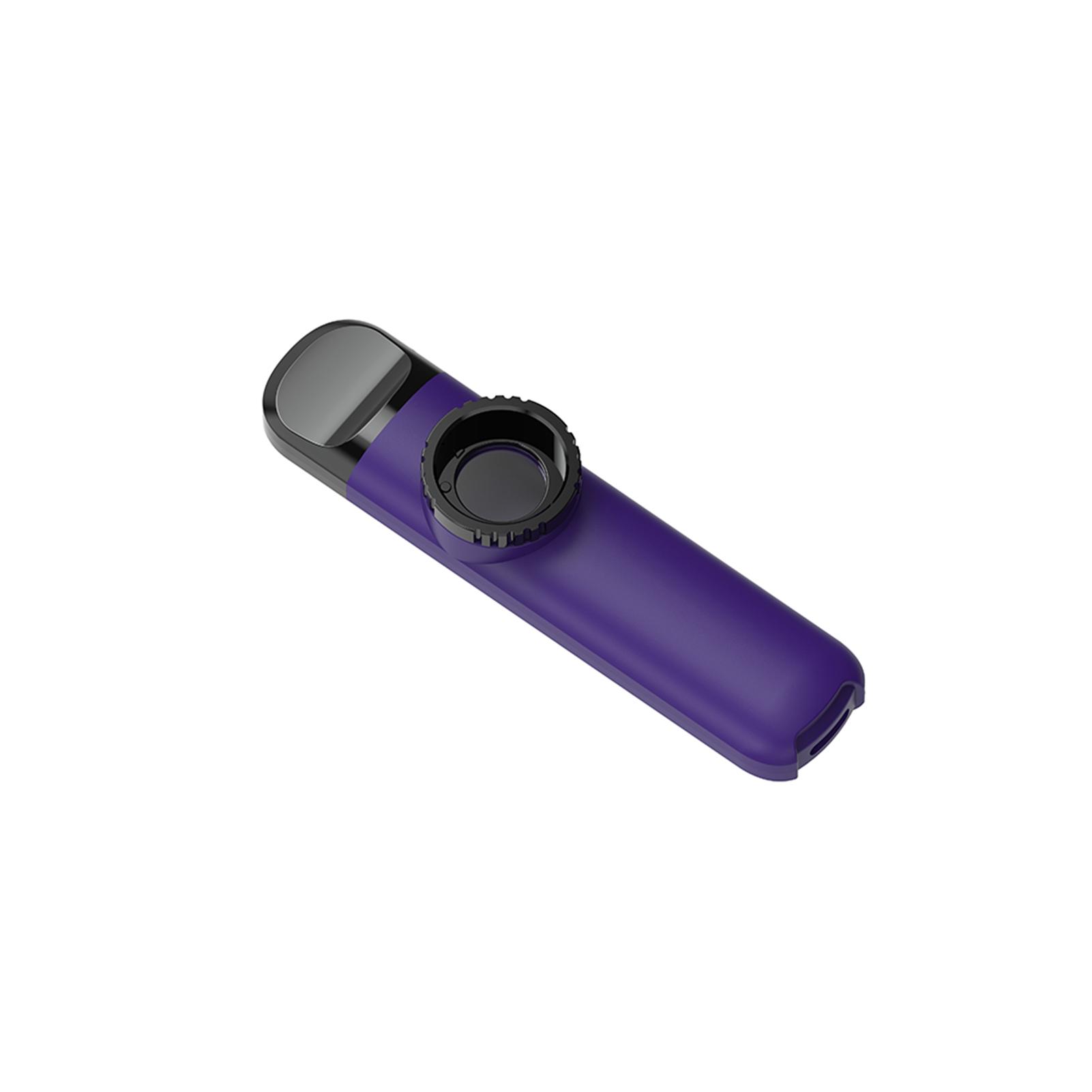 ABS Kazoo Fluit met 8 stuks Membraan Muziekinstrument Ukulele Gitaar Partner Muziekinstrument voor Kind Volwassene Beginner paars