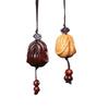 Palm Treasure Handcrafted Wooden Pendant - Mobile Phone Charm & Car Ornament