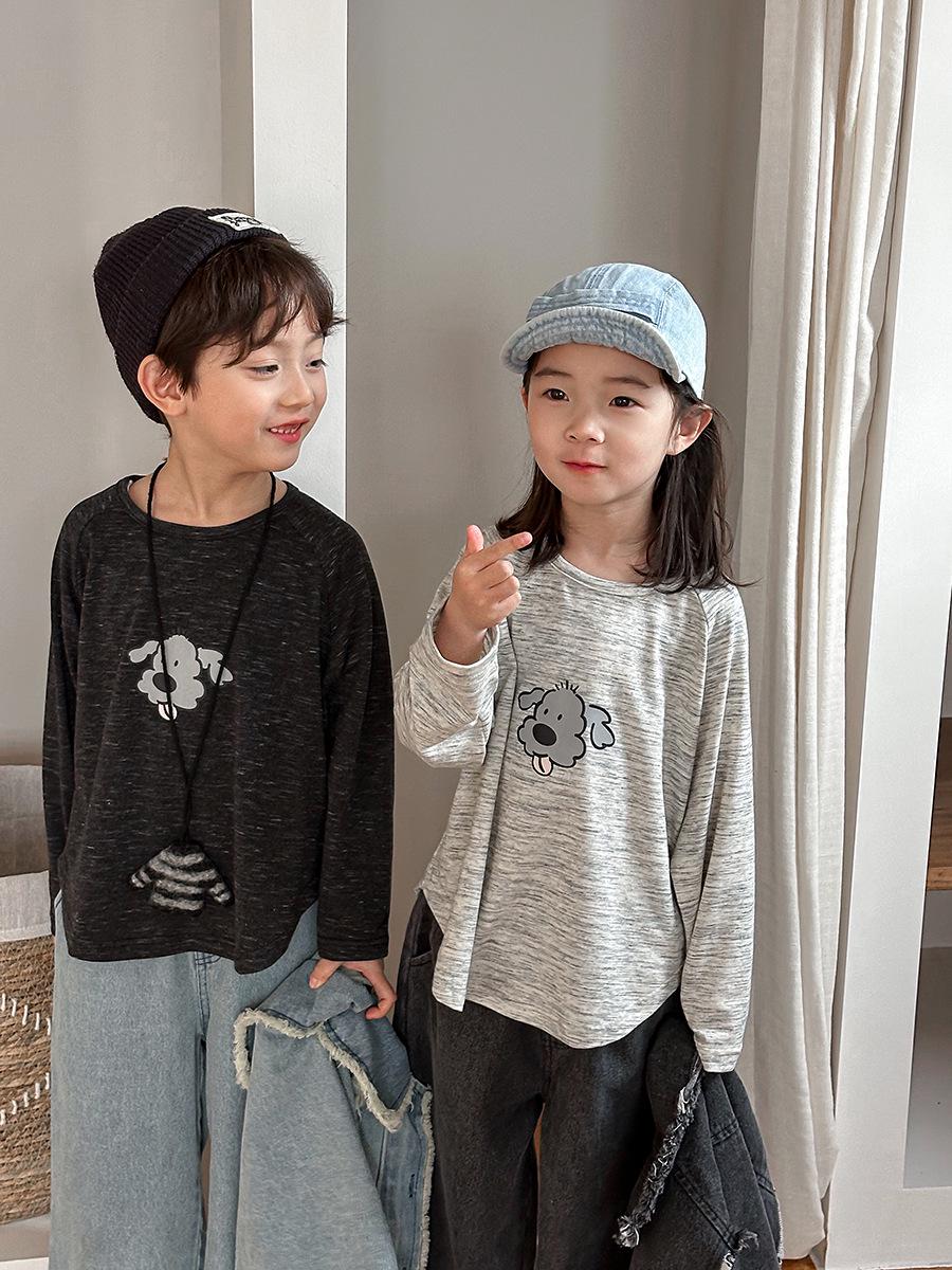 

Футболка с длинными рукавами Jiaye 2025 Spring Cartoon для мальчиков и девочек - топ с рукавами «летучая мышь» в горошек 140 cm