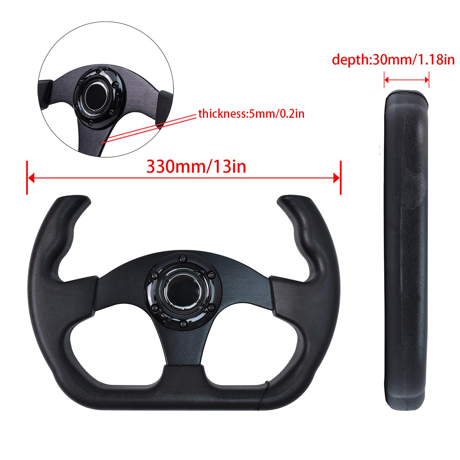 Limited Time Promotion Drift Modified Racing Steering Wheel ABS and Leather Classic Steering Wheel 630-01 no logo