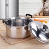 Multifunctional Large-Capacity Stainless Steel Pot for Soup, Broth, Congee & Milk - Induction & Gas Compatible