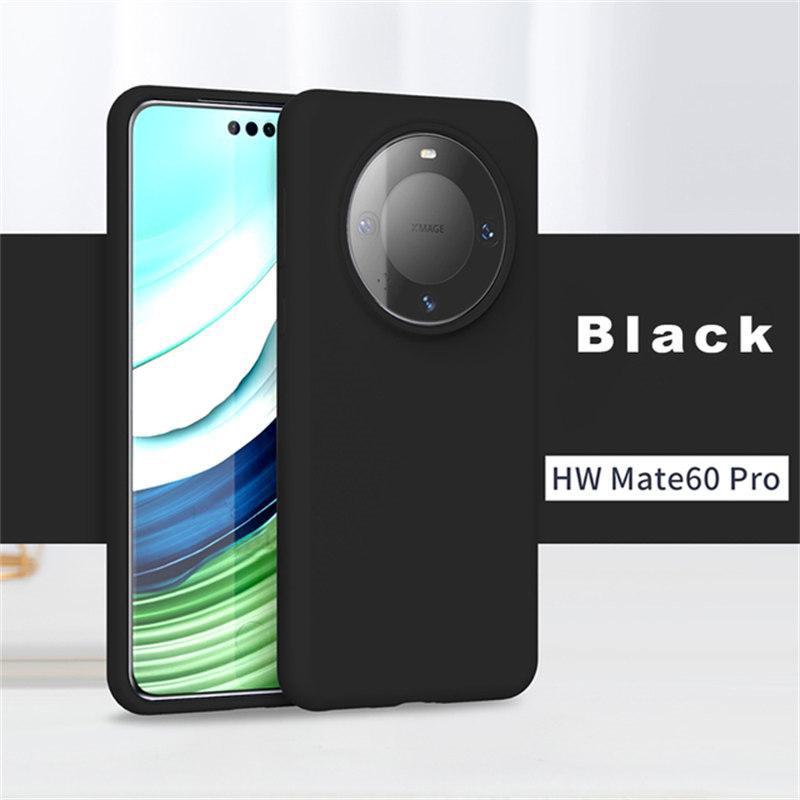For Huawei Mate 60 Solid Color Case TPU Original Liquid Silicone Phone for Huawei Mate 60Pro 60 Pro Cover Anti-knock Accessories