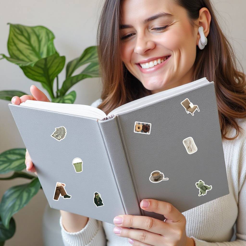 35pcs Minimalist Garden Stickers Natural Greenery Stickers Green Decals For Notebook Luggage Mobile Phone Cup Suitcase