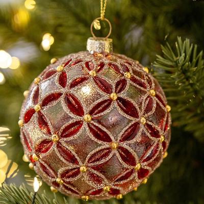 Langlebiges Glas-Weihnachtskugel-Set 8cm 6 Farben Xmas-Schmuckkugel Aufhängbar Xmas-Kugeln Party