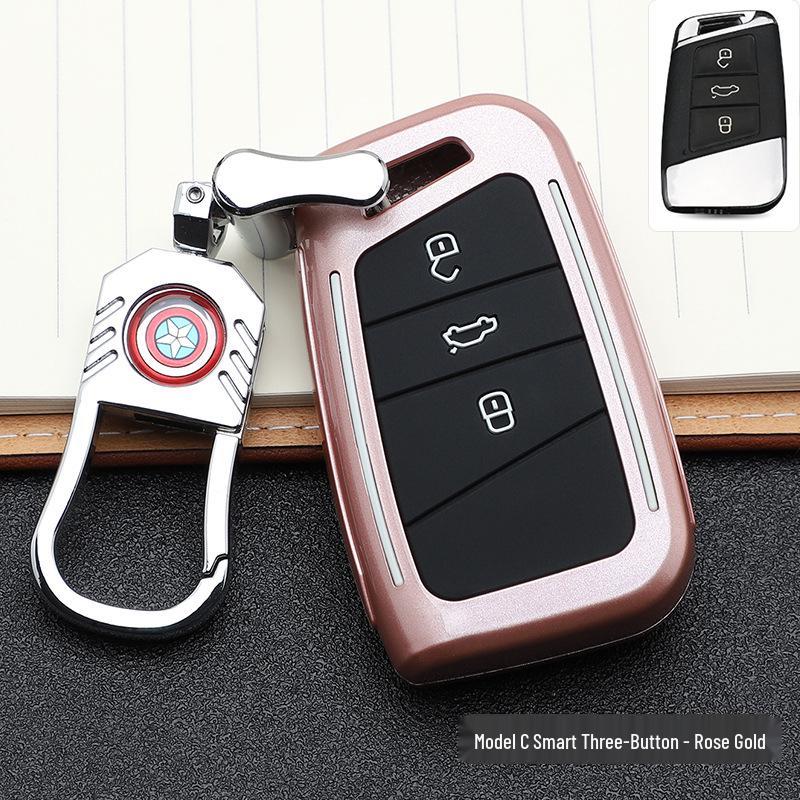 Volkswagen Key Case: Stylish Design with Buckle & Personalized Decoration