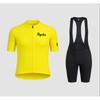 Maßgeschneidertes Radtrikot-Set Kurzarm-Oberteil Shorts Fahren Atmungsaktiv Feuchtigkeitstransportierend Unisex