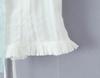 Lace Trim One-Shoulder Camisole - Color Block Slimming Button-Down for Women