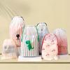 3pcs/lot Portable Storage Organizer Travel Bag Waterproof Transparent Plastic Storage Bag Drawstring Eco Bags Cosmetic Bags