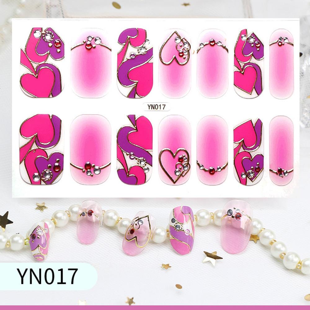 Whitening Three-dimensional Nail Sticker Full Sticker Waterproof Nail Patch Advanced Sense Simple Wind Nail Polish Glue