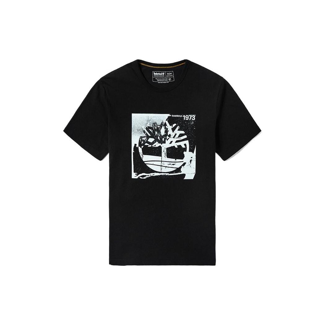 

Timberland Повседневная футболка с круглым вырезом и коротким рукавом с принтом, мужские футболки, черная A2F1X-001 XL