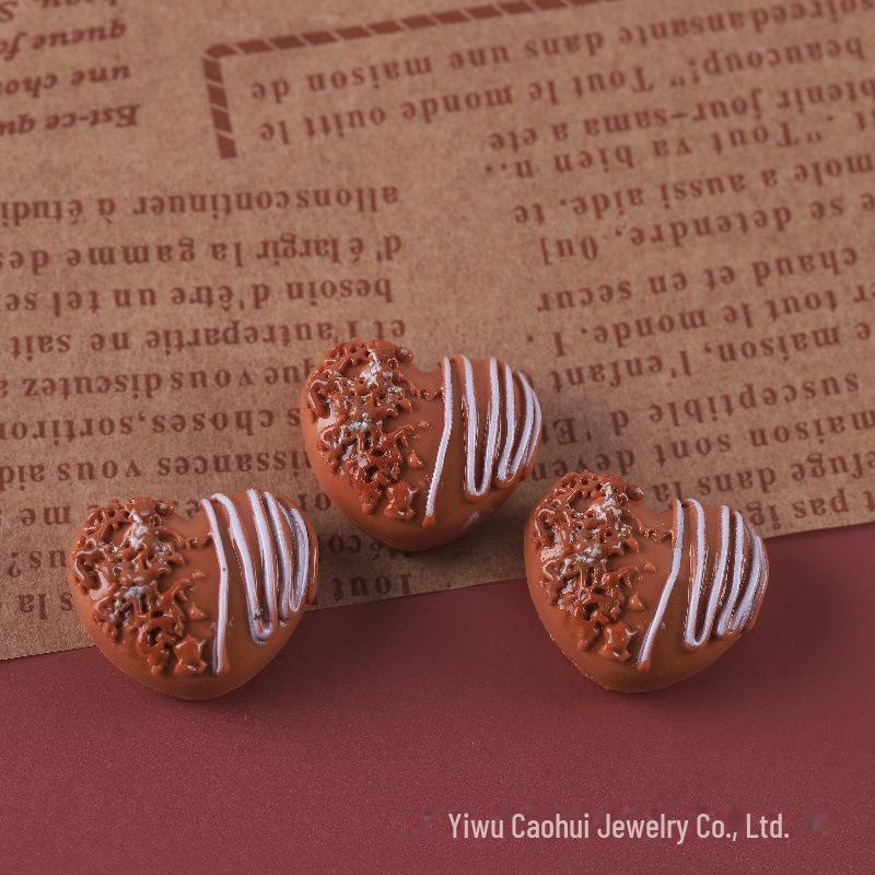 Simulation Food Play: Bread, Cake, Kitten, Bear, Toast & Donut Resin Jewelry Accessories