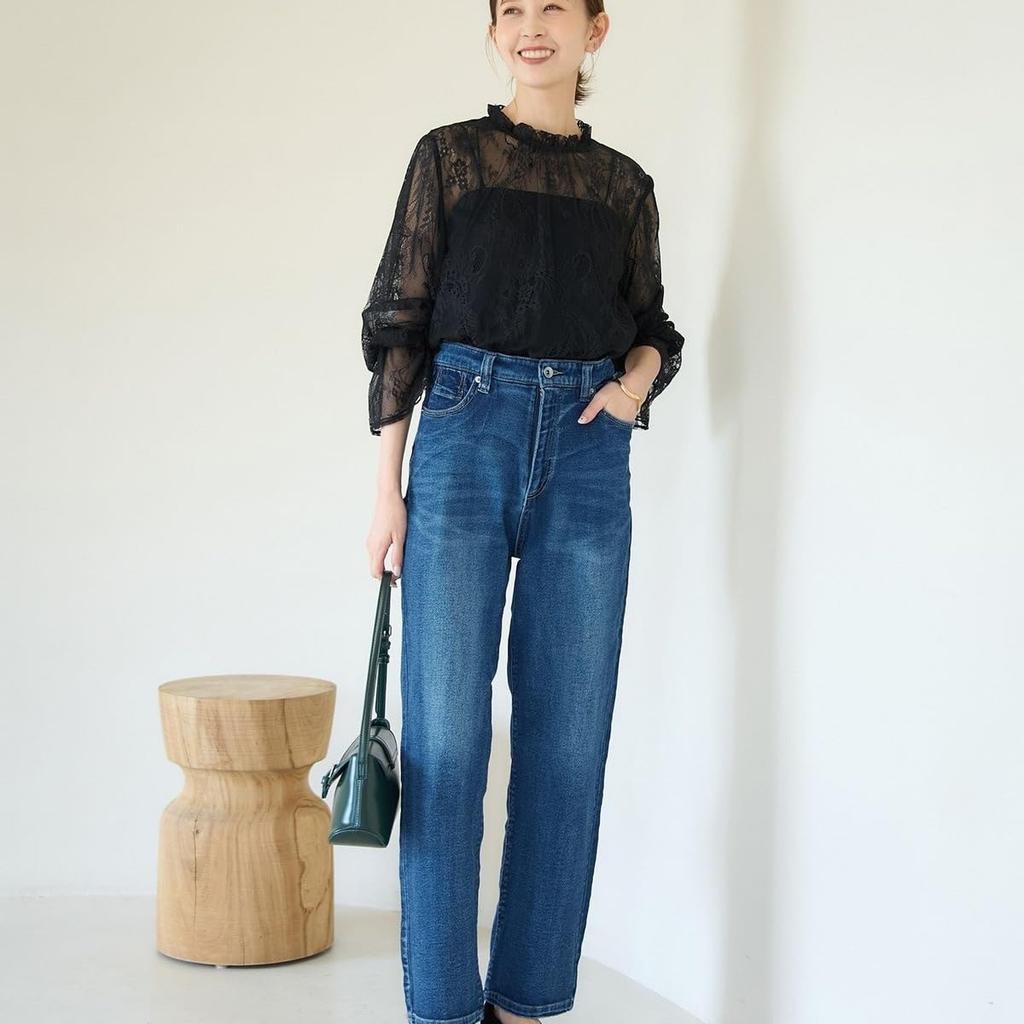 ROPE PICNIC Revolutionary Denim Mom Blue Size 38 Waist-Shaping High-Rise Jeans, (46),