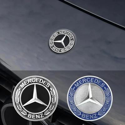 Bil Metall Platta Huv Emblemet Frammärke Logotyp Klistermärke För Mercedes Benz W212 W213 W205 W177 W247 W176 CLS CLA CLK CLG GLS