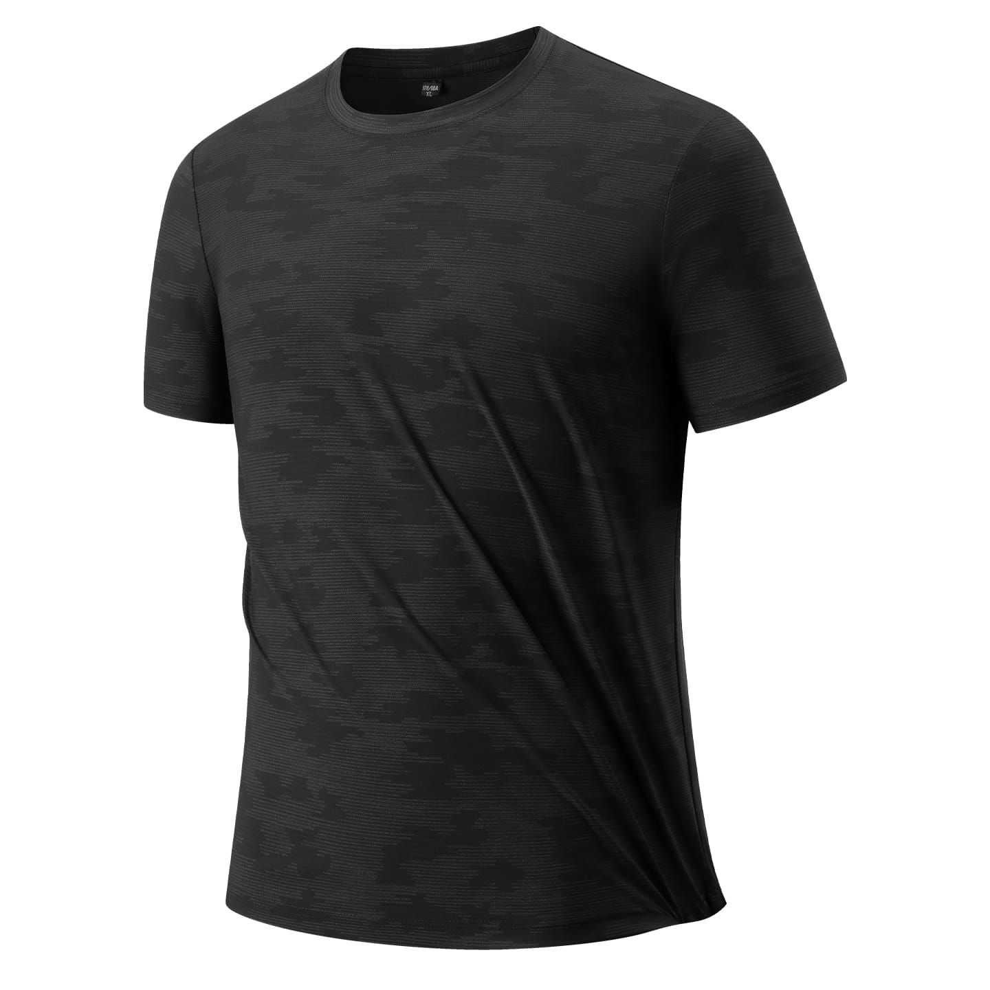 Men s Ice Silk Short-sleeved Men s T-shirt Men s Ice Silk Men s Real Ice Silk Sports Short-sleeved Quick-drying Fitness Short-sleeved T-shirt 2XL