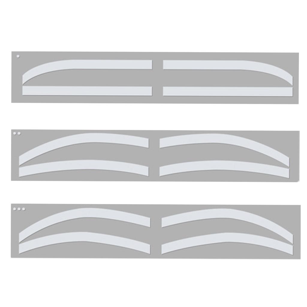 6 Pairs Eyebrow Tattoo Auxiliary Sticker Disposable Adhesive Eyebrow Template Sticker