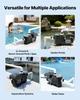 Variable Speed Pool Pump, 2200W, AC 220-240V, 43,000 L/H, In/Above Swimming Pool Pump with Filter Basket, Powerful Self Priming, Programmable Timer,