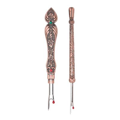2pcs Retro Seam Remover Quickly Removal DIY Metal Hand Stitch Remover Thread Remover for Needlework