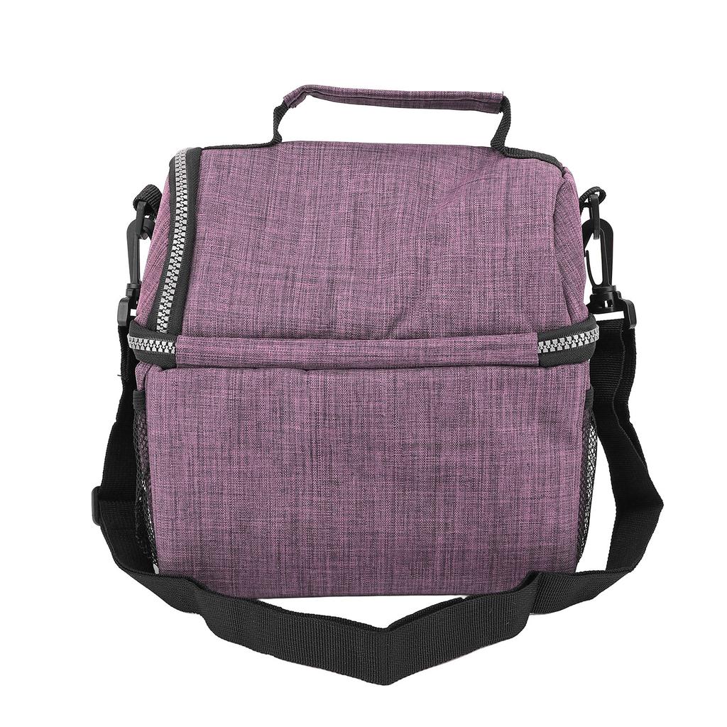 Insulated Lunch Bag Oxford Cloth Large Capacity Leakproof Dual Layer Picnic Bag for Work Office