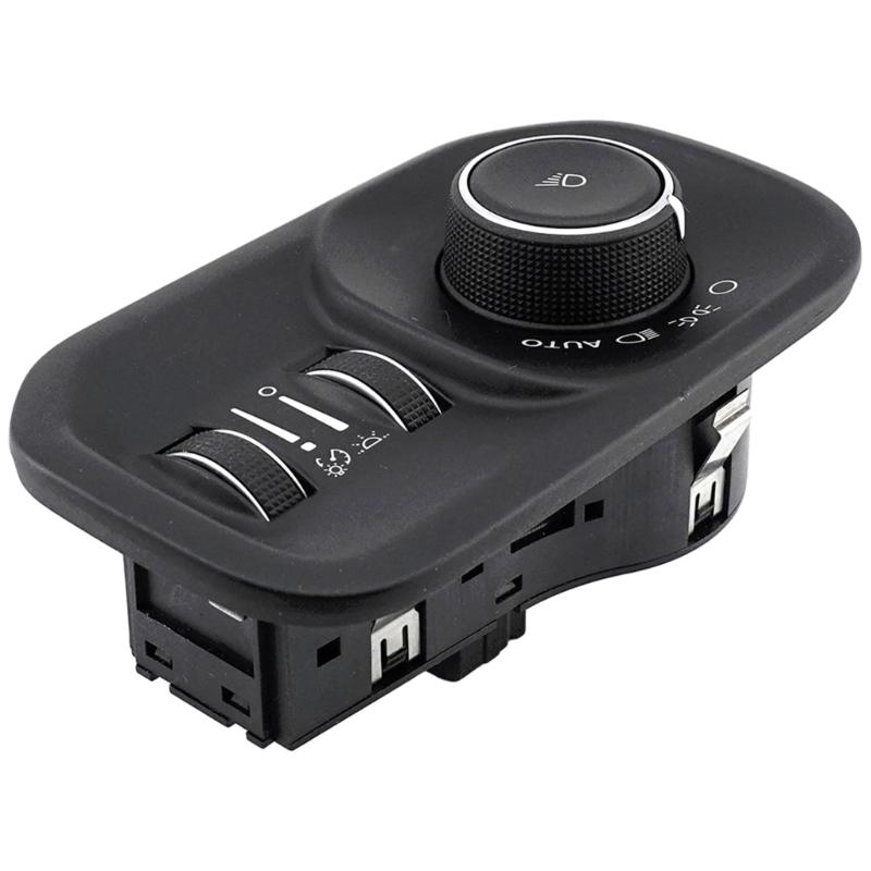 

Car Plastic Front Headlight Control Foglight Switch Improved Visibility Durable for 1500 2500 3500 68401933AB 68401933AA 1