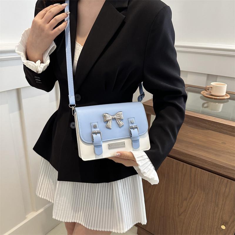 Stylish Korean Fashion Trendy Bowknot Handbag For Women In Elegant Black And Pink Options