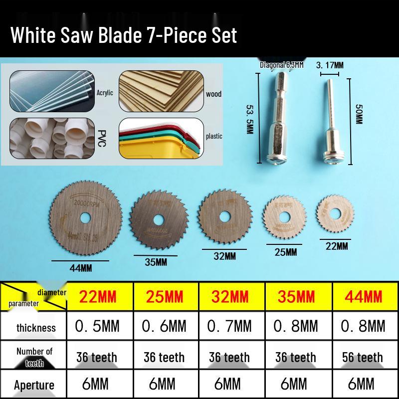 Hex Shank Electric Screwdriver Small Circular Saw Blade - High Speed Steel for Drills