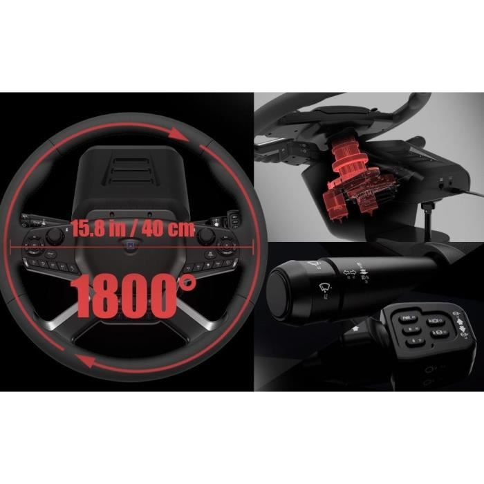 Lenkrad mit Schaltung und Pedalen - HORI - PC - Inklusive Truck Simulator 2 und American Truck Simulator