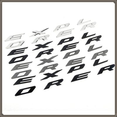 Chrome Black Logo Explorer Emblem Leters Car Front Hood Emblem Bonnet Bagde For Explorer 4 5 6 Explorer Sticker Accessories